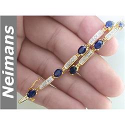 Vintage 2.50 ct Multi Sapphire & Ruby Ring 14kt Gold