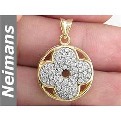 .25 ct Diamond Pendant 14kt Gold USGL Certified