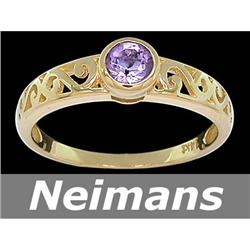 Gem Certified 1.00 ct Emerald & Sapphire Ring 14kt Gold