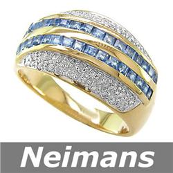 Antique 2.75ct Certified Sapphire & VS Diamond Ring 14k