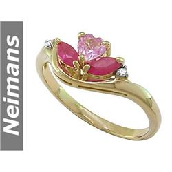 Finest 1.50 ct Certified Sapphire & VS Diamond Ring 14K