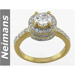 Antique 1.50 ct Certified SI3 Diamond Wedding Ring 14K