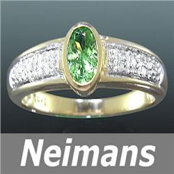Vintage 4.25 ct Certified Emerald & VS Diamond Ring 14k