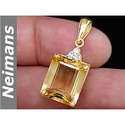 Gem Quality 1.00 ct Aquamarine & Diamond Ring 14kt Gold