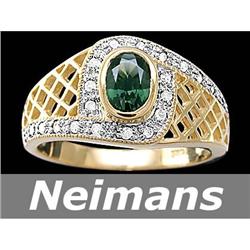 Antique 4.50 ct Certified Ruby & Sapphire Ring 14k Gold