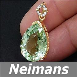 Gem Quality 1.25 ct Yellow Sapphire & VS Diamond Ring