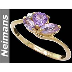 Certified 5.00 ct Yellow Sapphire & Diamond Ring 14kt