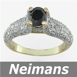 Certified 2.75 ct Yellow Sapphire & VS Diamond Ring 14K