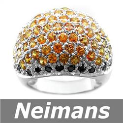 Certified .75 ct Fancy Blue Diamond Eternity Ring 14kt