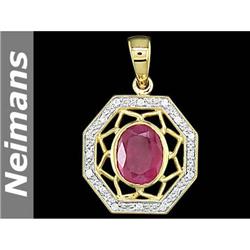 Antique 1.50 ct Blue Topaz & Diamond Ring 14k Gold CERT