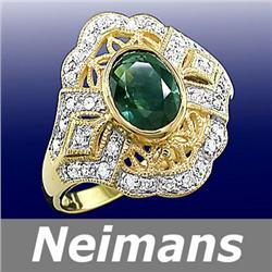 Certified 48.75 ct Chrome Diopside Necklace 14k TOP GEM