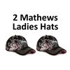 Image 1 : 2 Ladies Black & Pink Hats