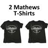 Image 1 : 2 B&W Logo T-Shirts w/Skull XL  S/S
