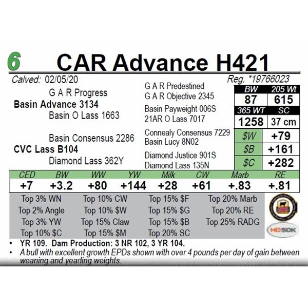 CAR Advance H421