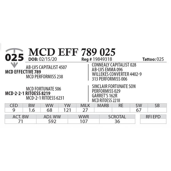 MCD EFF 789 025