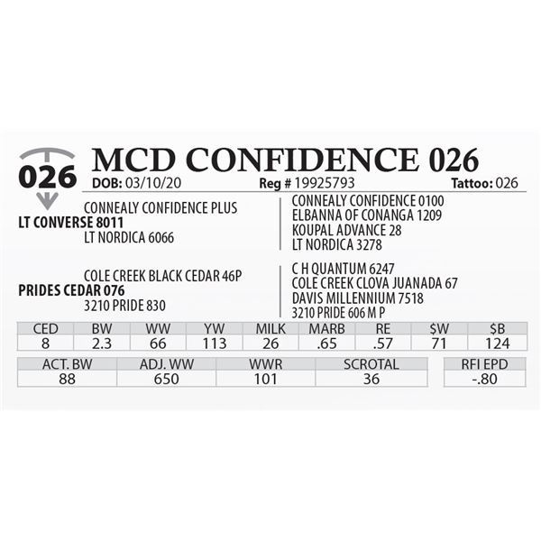 MCD CONFIDENCE 026