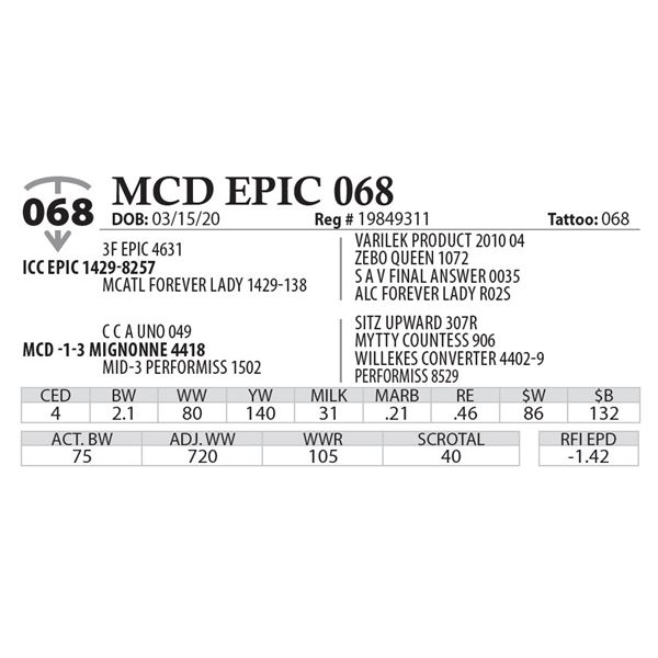 MCD EPIC 068