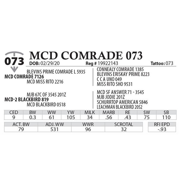 MCD COMRADE 073