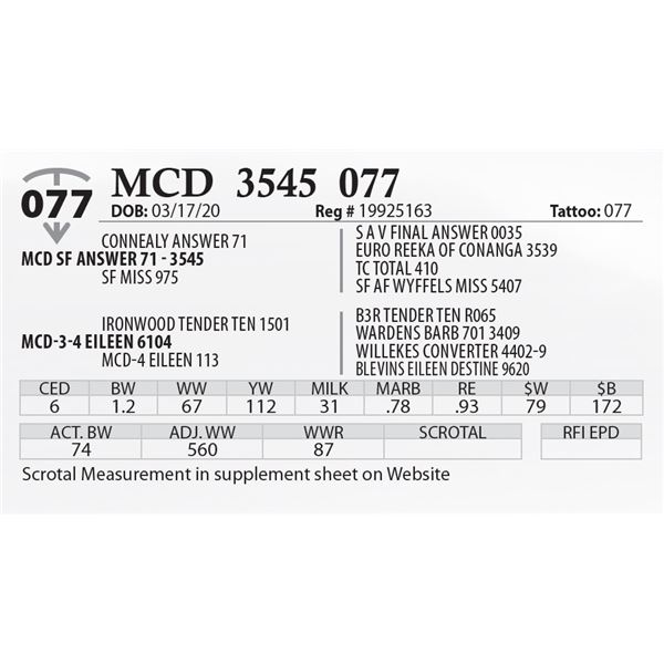 MCD 3545 077