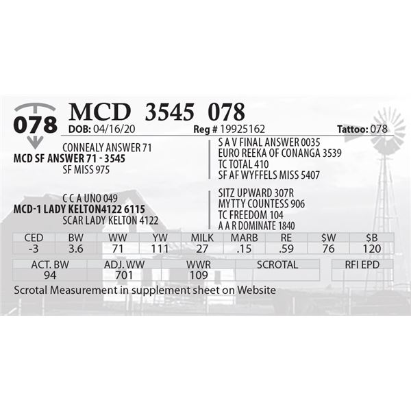 MCD 3545 078