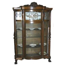 Bow Front China Cabinet