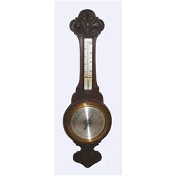Oak Barometer/Thermometer