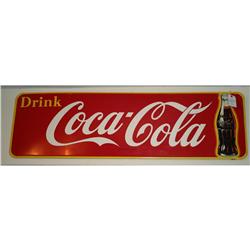 Large Tin Adv. Sign - Drink Coca-Cola