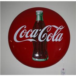 Adv. Sign - Red 24" Coke Button