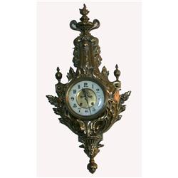 Brass French Wall Clock