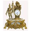 Image 1 : French Statue Clock under Glass Dome