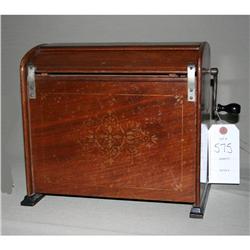 Roller Organ Plays Cardboard Sheets