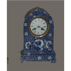 French Delft Shelf Clock