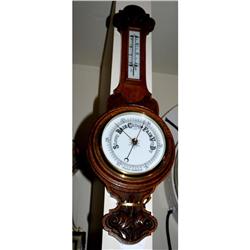 Oak Barometer - Thermometer