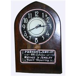 Advertising Clock - Parker Jewelry & Watches