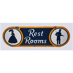 Porcelain Restroom Sign