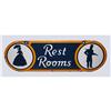 Image 1 : Porcelain Restroom Sign
