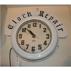 Adv. Neon Clock - Clock Repair