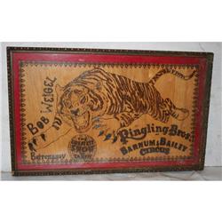 Ringling Bros. - Circus  Wood Etching