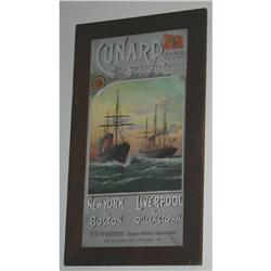 Advertising Print - Cunard Steam Ship Co.