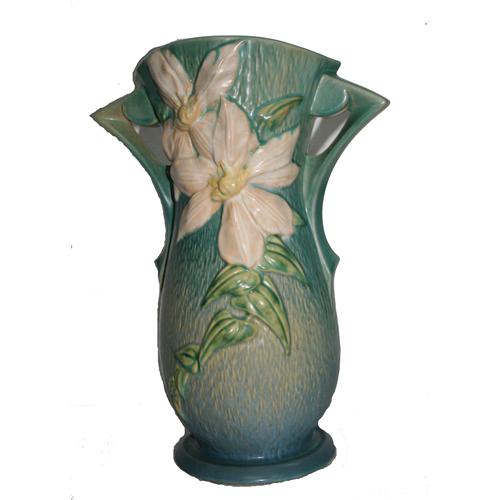 Roseville Pottery Vase 15" Clematis