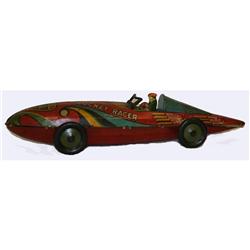 Tin Toy Wind-up Rocket Racer
