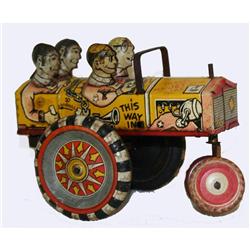 Toy Tin Wind-up Crazy Car
