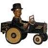 Image 1 : Marx  Tin Wind-up Charlie McCarthy Crazy Car Toy