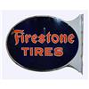 Image 1 : Firestone Tires Porcelain Adv. Flange Sign