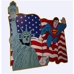 Pop Art - Superman & Statue of Liberty