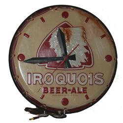 Adv. Clock - Iroquois Beer-Ale