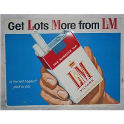 Tin Adv. Sign - L & M Cigarettes