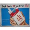 Image 1 : Tin Adv. Sign - L & M Cigarettes