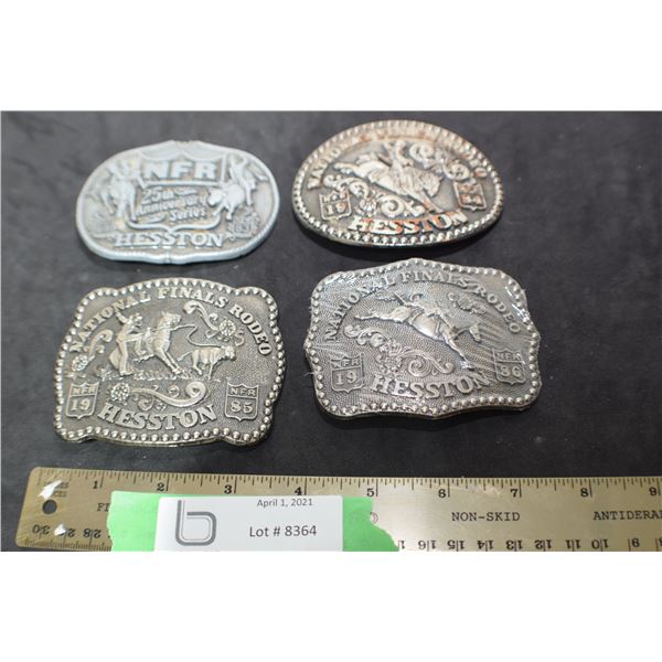 NFR HESSTON BELT BUCKLE LOT 1983 1984 1985 1986