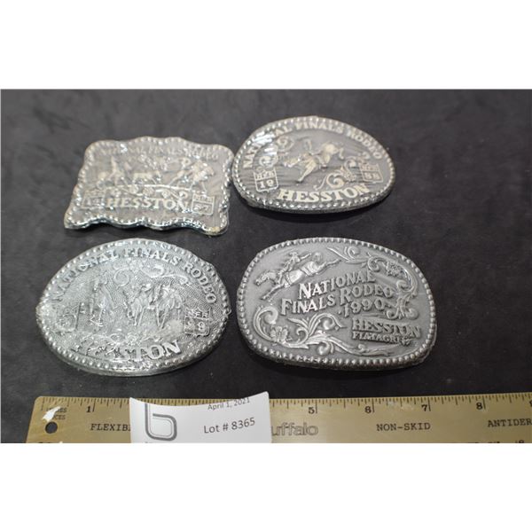 NFR HESSTON BELT BUCKLE LOT 1987 1988 1989 1990